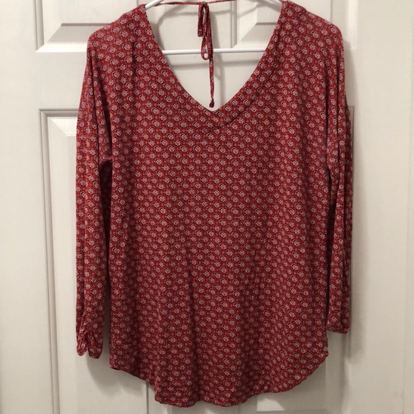 Gifted-Lucky Brand Live in Love Print shirt top - Picture 2 of 8